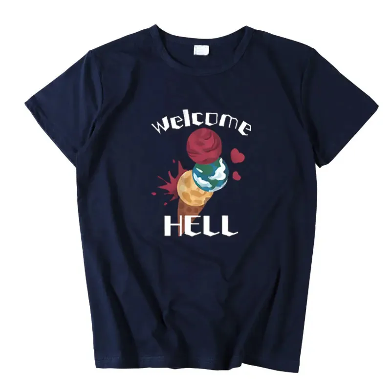 

2025iyi Game Touhou Project T- Hecatia Lapislazuli, мужская и женская футболка, костюм для косплея, студенческая летняя повседневная футболка с коротким рукавом