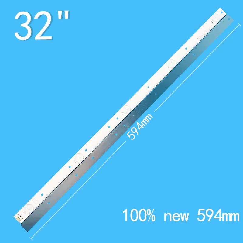 Baru 2 buah/lot 594mm 5LED 3V untuk 32 "TV TV LED32EC200 ledled32ec2000 bar lampu latar bar