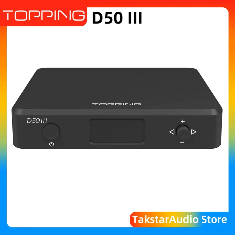 TOPPING D50III Hi-Res Desktop HiFi DAC Double ES9039Q2M PCM768 DSD512 Bluetooth LDAC D50 III With remote control