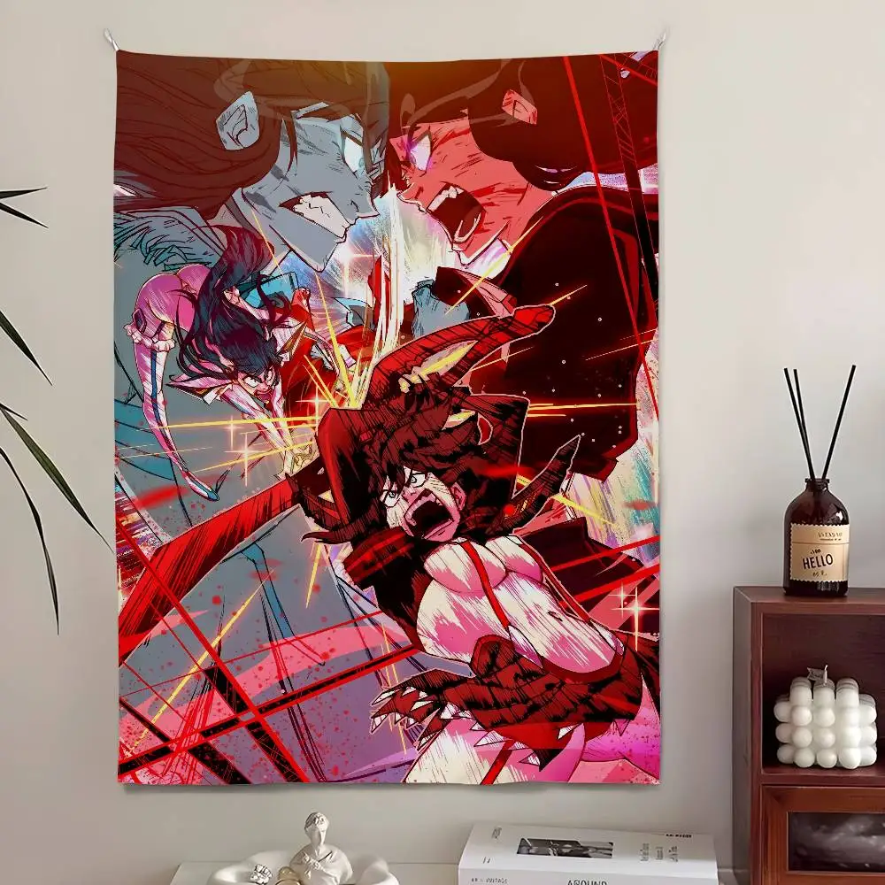 KILL la KILL Anime Tapestry , Bedroom Living Bar Garden Outdoor & Festival Decoration Background Art Banner for Party