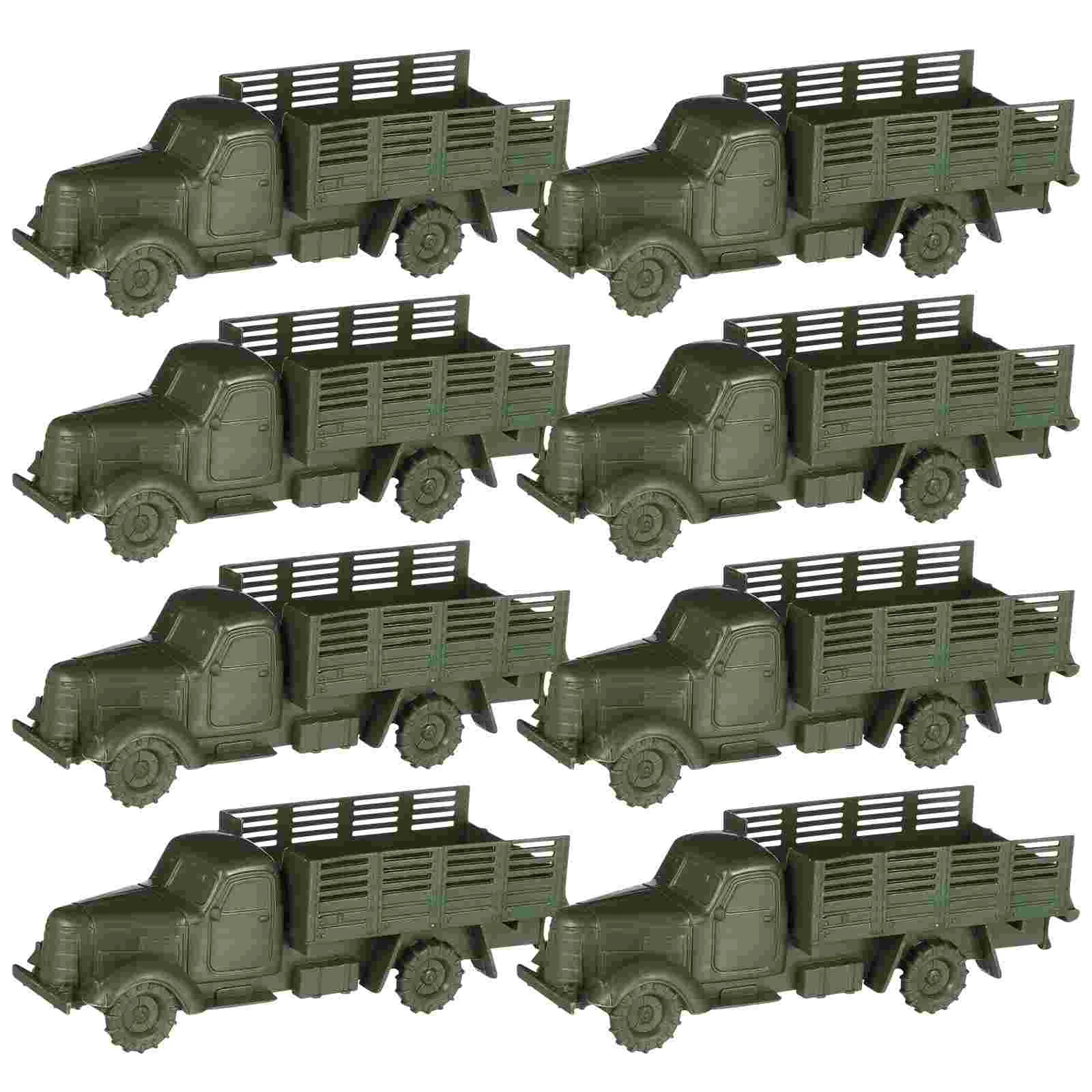 

12 Pcs Vehicle Model Toys Trucks Interesting Boy Children Supply Decorative Exquisitely Made Lightweight