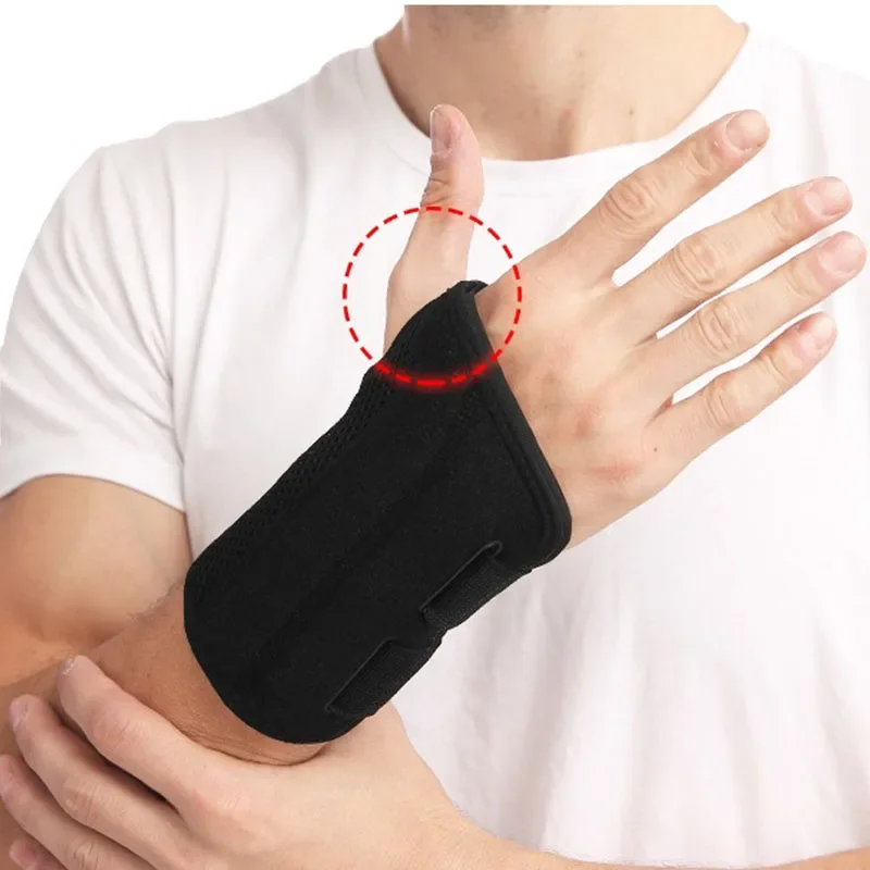 1Pcs Breathable Wrist protection support Prevention and recovery of writer Bracelet Tendiniti Steel plate support thumb brace