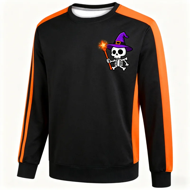 

3D Printed Motor Men And Women's Halloween Sweatshirts: Pumpkin & Skeleton Designs, Perfect for Halloween Celebrations