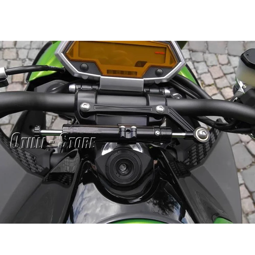 2010 2011 2012 2013 المثبط عدة CNC دراجة نارية استقرار التوجيه المثبط تصاعد قوس دعم كيت لكاواساكي Z1000 Z 1000 #2