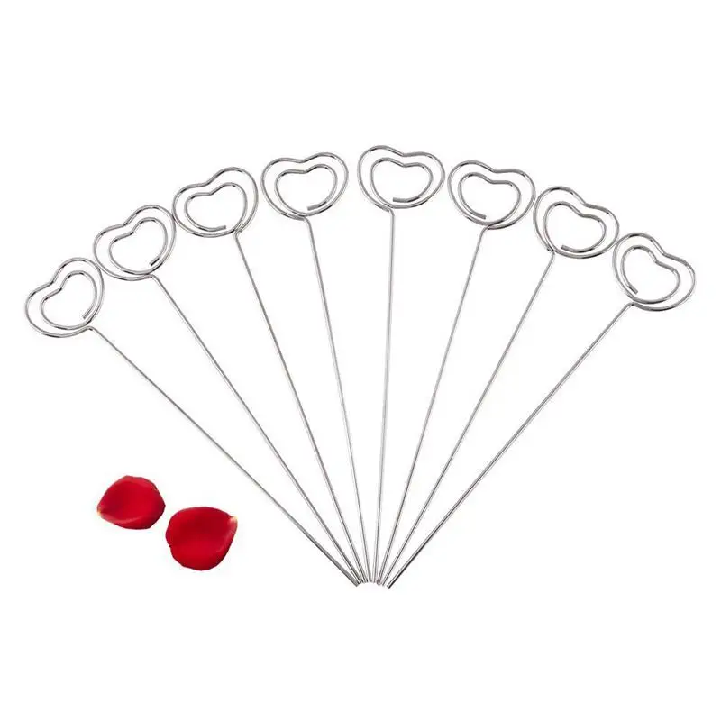 금속 유선 비즈니스 카드홀더, 메모 사진 그림, 종이 노트 클립 브래킷, DIY 공예, 홈 오피스 용품, 50 X