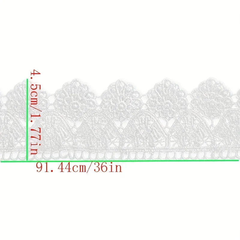 1 yard hollow cotton cloth width 12cm lace, three-dimensional embroidery lace fabric DIY clothing accessories