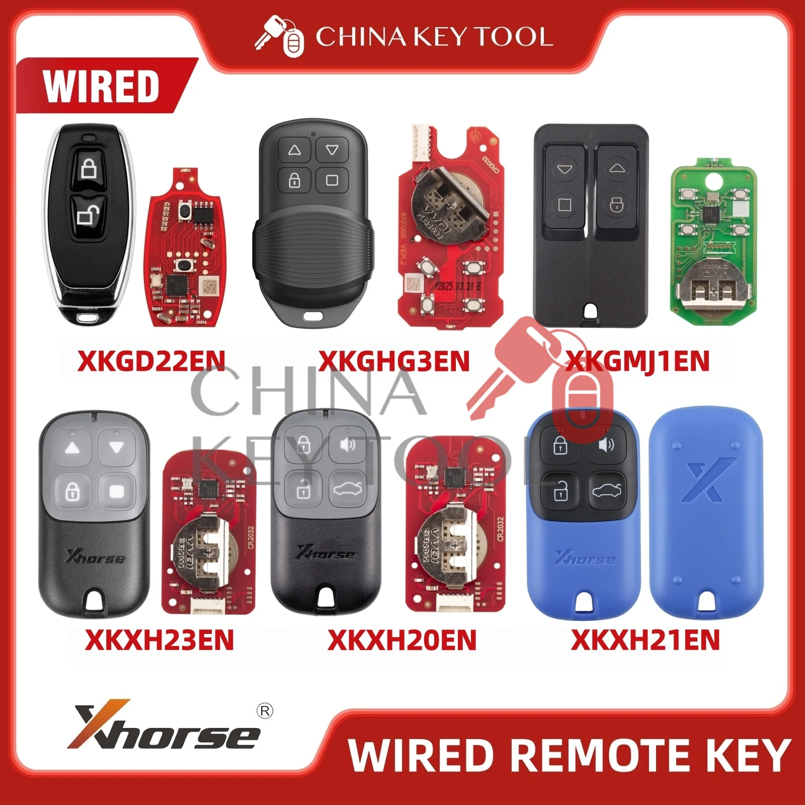 Xhorse 2nd Generation Garage Remote Control XKGHG3EN XKGD22EN XKXH23EN XKXH20EN XKGMJ1EN XKXH21EN