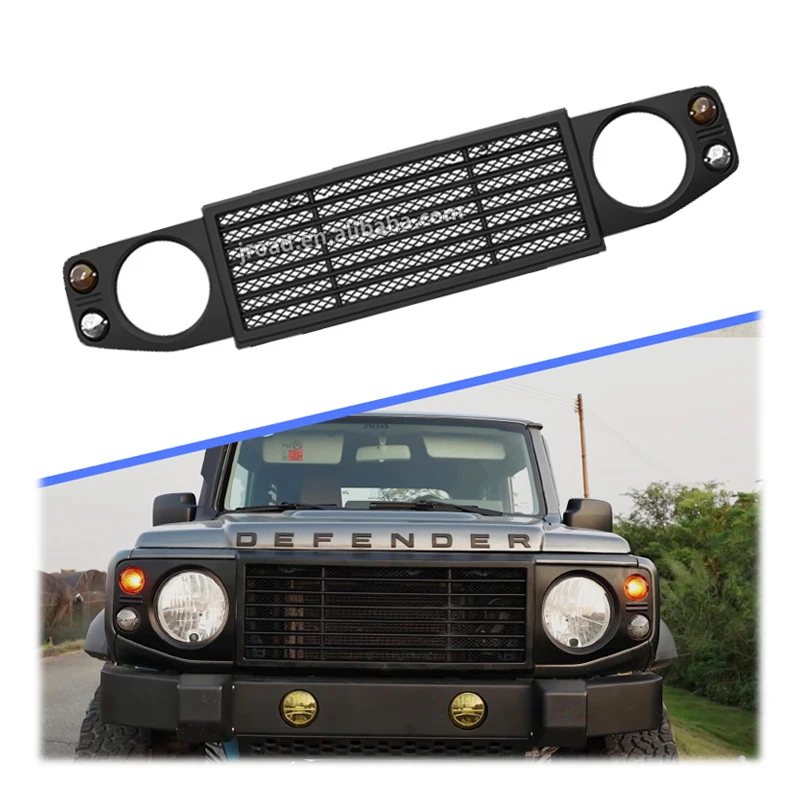 Car Front Grill LITTLE D Racing Grills For Suzuki Jimny 5 DOOR 3 DOOR JB64 JB74 JC74 2019-2024 Defender Style Mesh Grille Cover