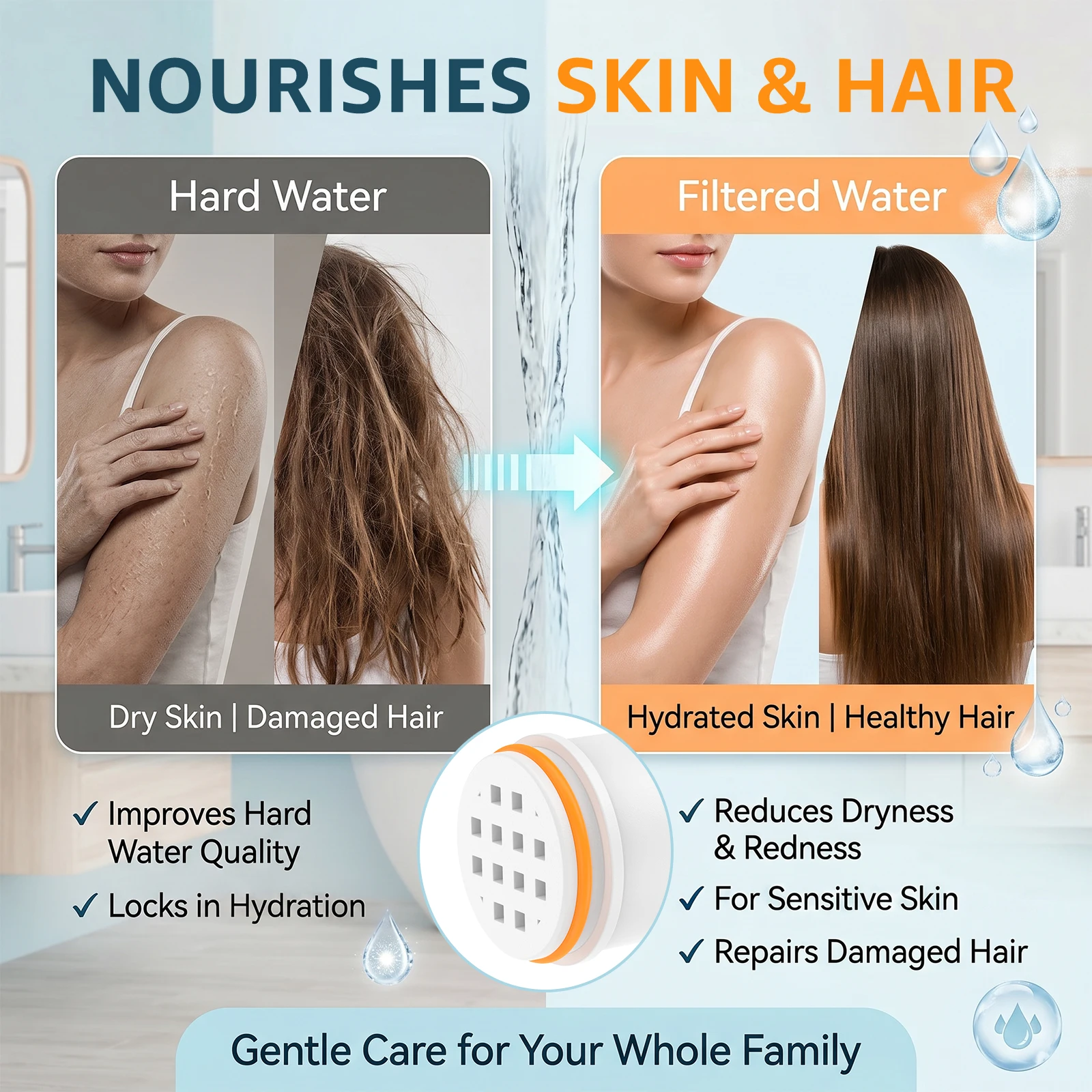 Replacement Filters for Handheld Shower Head Water Softener Filters Beads for Hard Water Remove Chlorine Reduces Dry Itchy Skin image 4