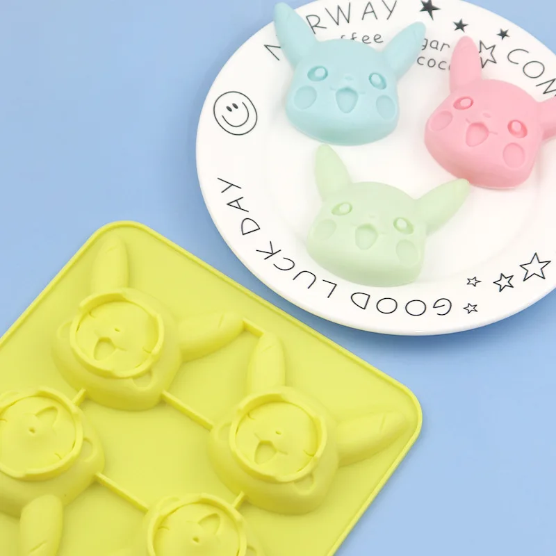 Kawaii Pokemon Cartoon Cookies Mold Figure Toys Pikachu Reusable Diy Baking Tools Pikachu Cakes for Party Christmas Gift