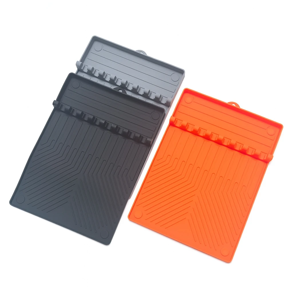 16X11.6 Inch Outdoor Grill and Kitchen Countertops Silicone Grill Tool Mat Large Size Magnetic Silicone Grill Tool Mat