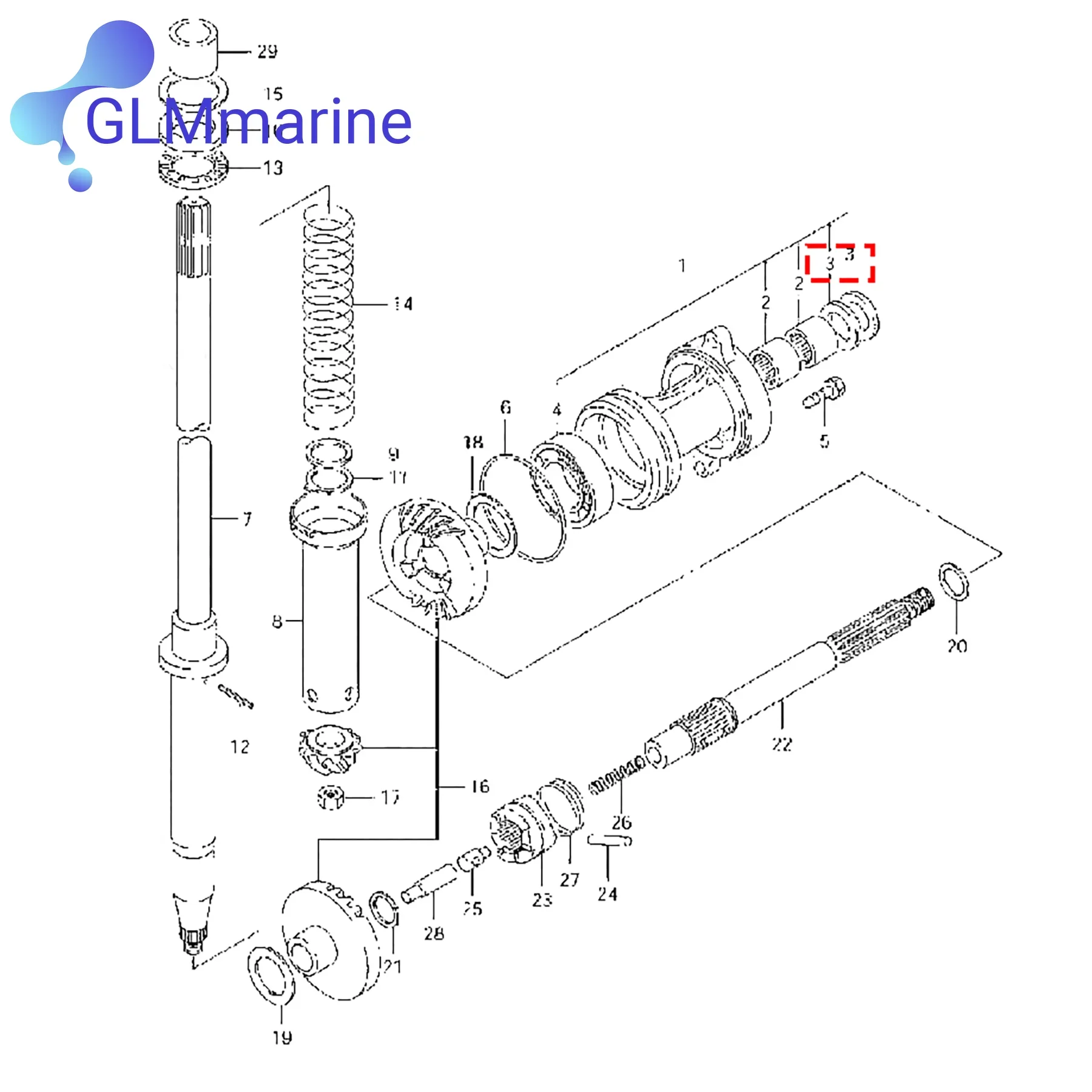 2 peças vedação de óleo 09289-22007 para motor de popa suzuki df40 df50 df60 dt35 dt40 dt55 dt65 série eixo de hélice de motor marinho 18-8345