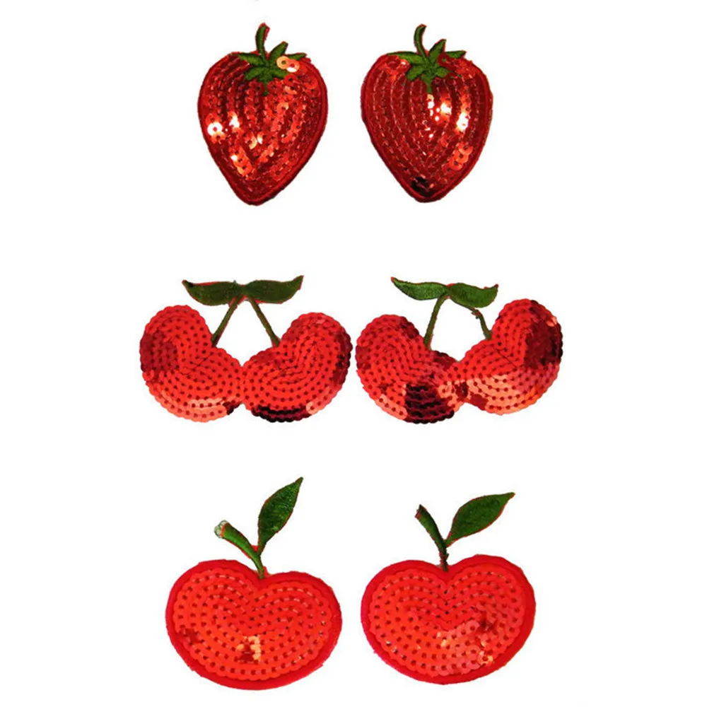 Sequin Fruit Nipple Cover Strawberry Nipple Stickers Body Breasts Pads women's Adhesive Disposable unbra Shiny girl Lover game