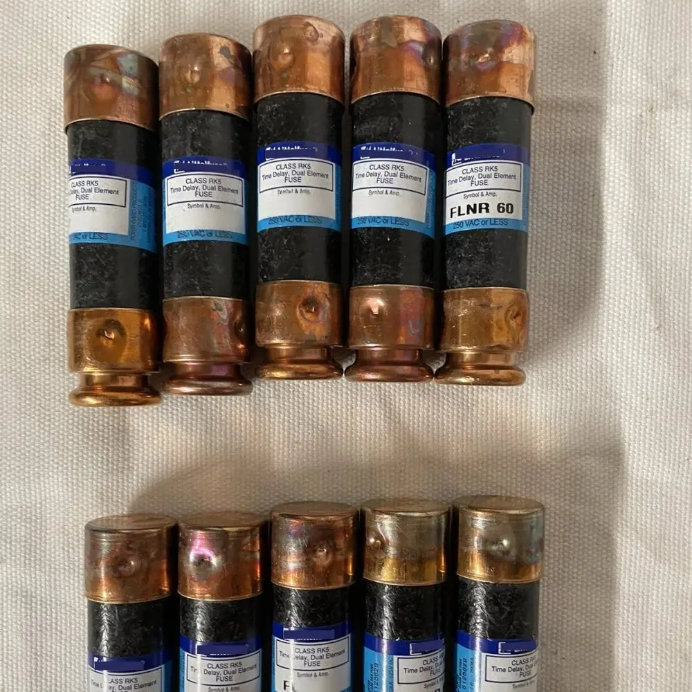 FLNR-10 Time Delay Dual Element Class RK5 Cartridge Fuse, 10A 250VAC, 1 Pack OEM