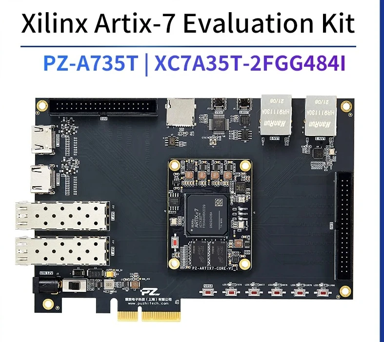 PuZhi PZ-A735T-KFB Evaluation Kit Xilinx Artix-7 XC7A35T FPGA Development Board PCIE HDMI Industrial Grade