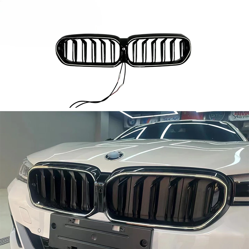 

New arrival for bmw 2021-2023 5 Series G30 grill car grille with light For BMW G30 Lci car grillscustomcustom