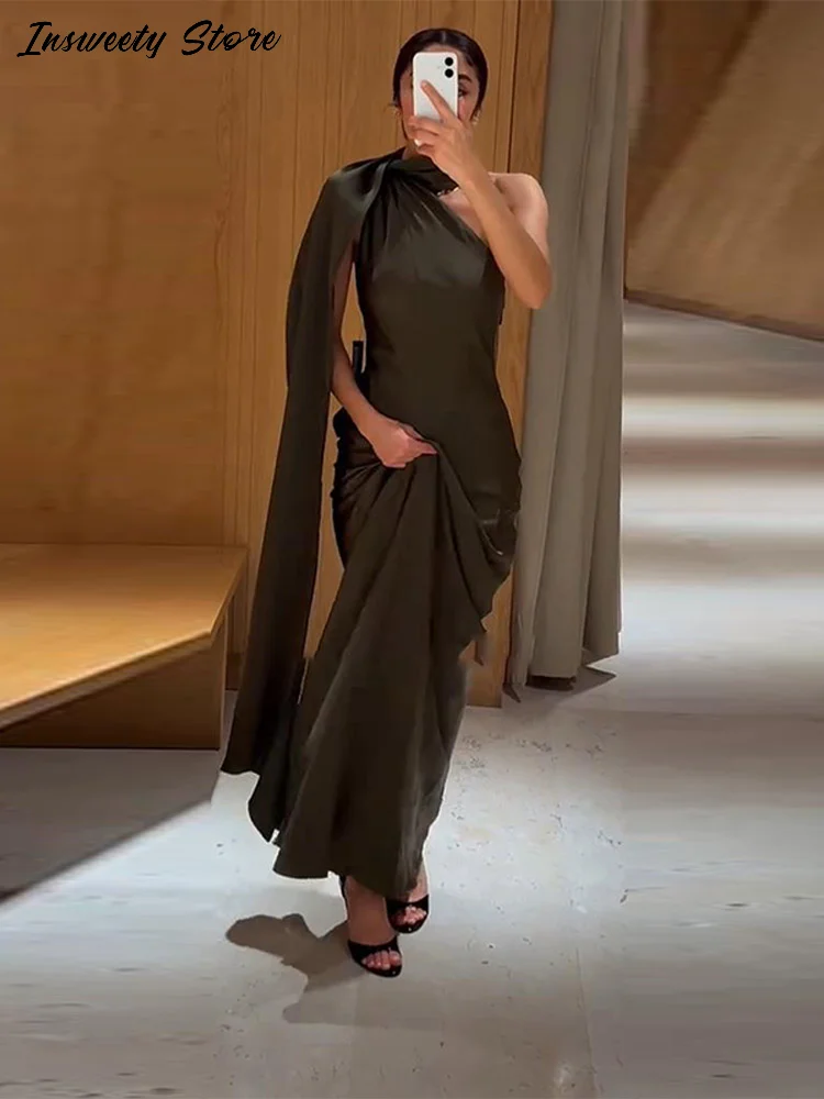 Seksowna satynowa sukienka na ramiączkach, damska, bez rękawów, z odkrytymi plecami, dopasowana, długa do podłogi, nowa kolekcja wiosna 2026, elegancka suknia wieczorowa.