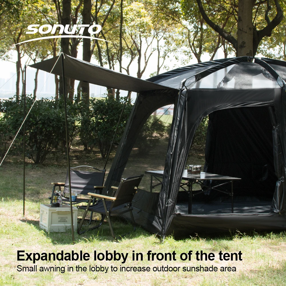 8-12 Family Tent Person Outdoor Camping Double Layers Oversize 2