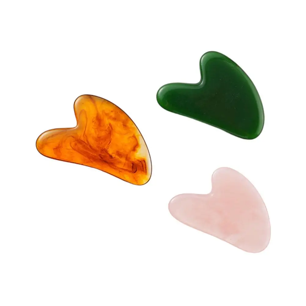 

Массажная доска Гуа Ша в форме сердца, инструмент для массажа лица, подбородок, подтяжка носа, укрепляющая скребковая доска, массаж лица, уход за кожей