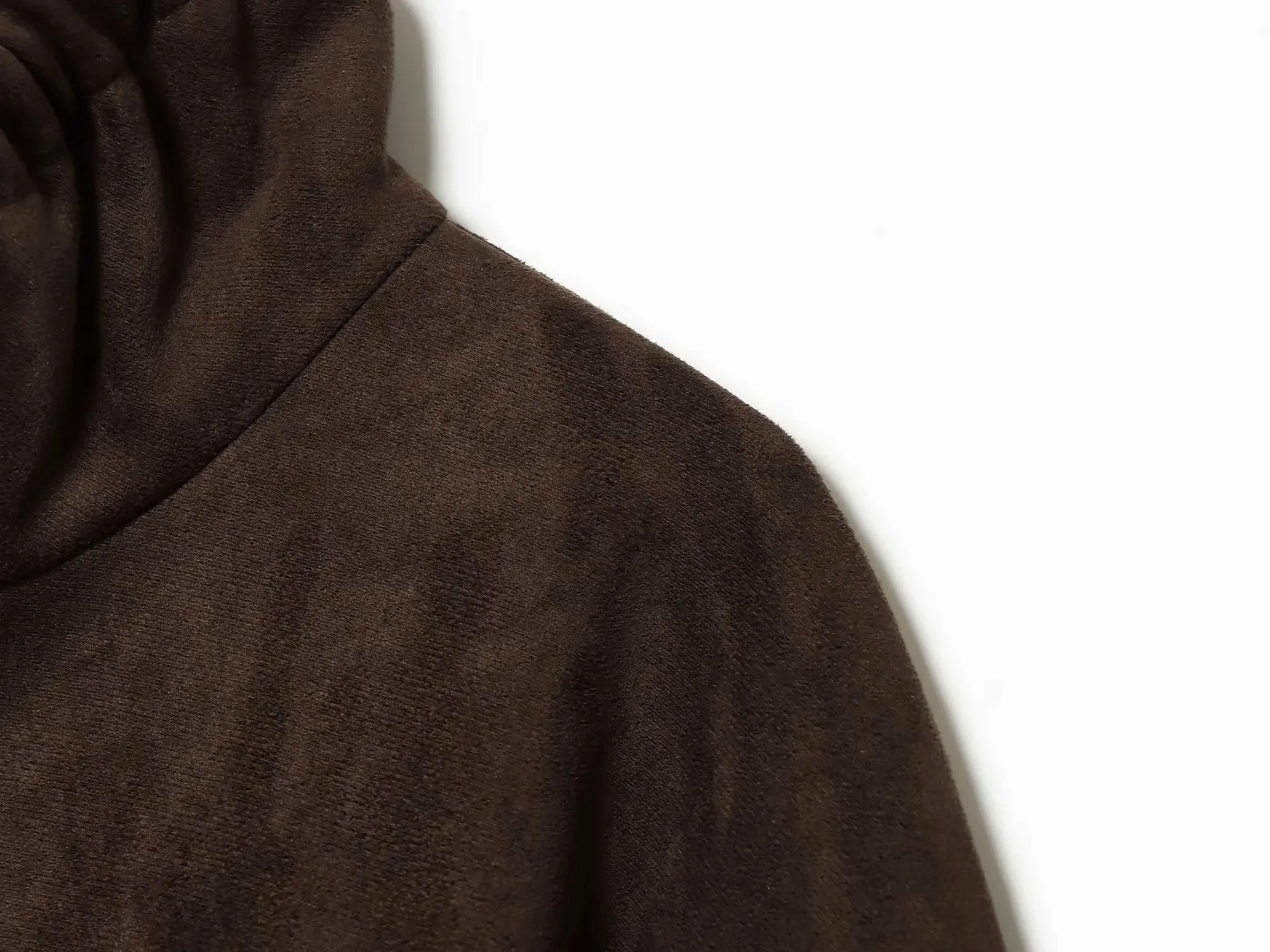 Damen 2026 Herbst Winter Retro Elegante Jacke Damen Kunstwildleder Lässiger Schicker Reißverschluss-Mantel Trendiger Streetwear-Pendlermantel Brauner Damenmantel – Detail 5