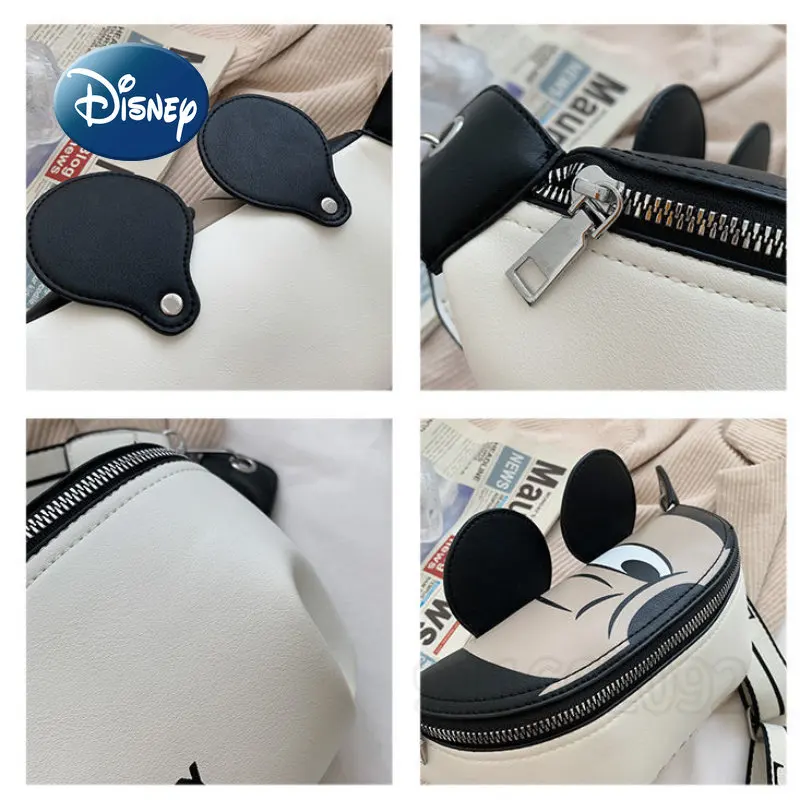 Disney Mickey New Women\'s Waist Bag Luxury Brand Women\'s Crossbody Bag High Quality Large Capacity Cartoon Fashion Chest Bag