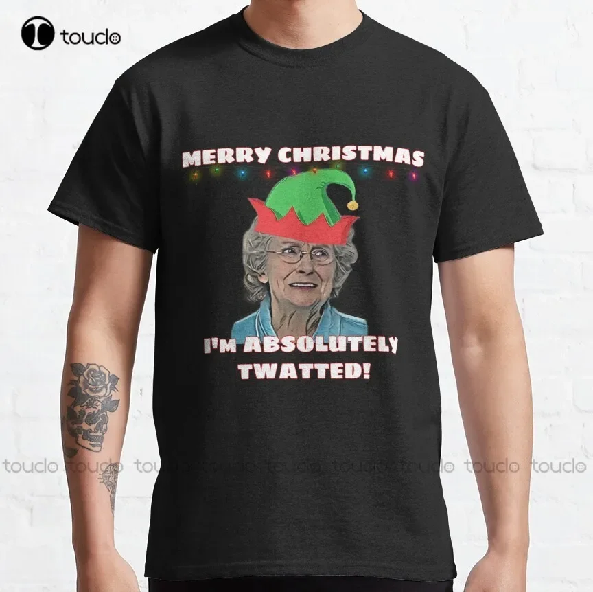 Doris Gavin & Stacey "Absolutamente Tw * Tted" Camiseta clásica de Navidad Camisa de bolos Personalizado Aldult Adolescente Unisex Xs-5Xl Moda Divertida