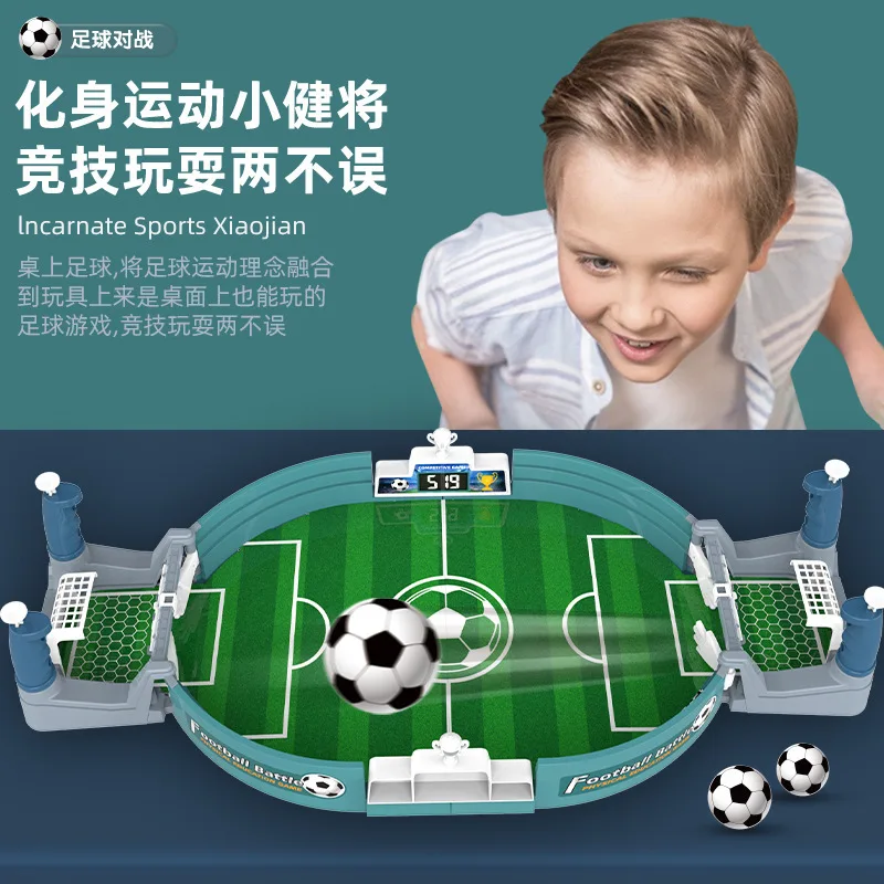 Children's Duet Soccer Tabletop Hot Game, Bouncing and Kicking, Parent-child Interaction, Two Person Competition Puzzle Toy Gift