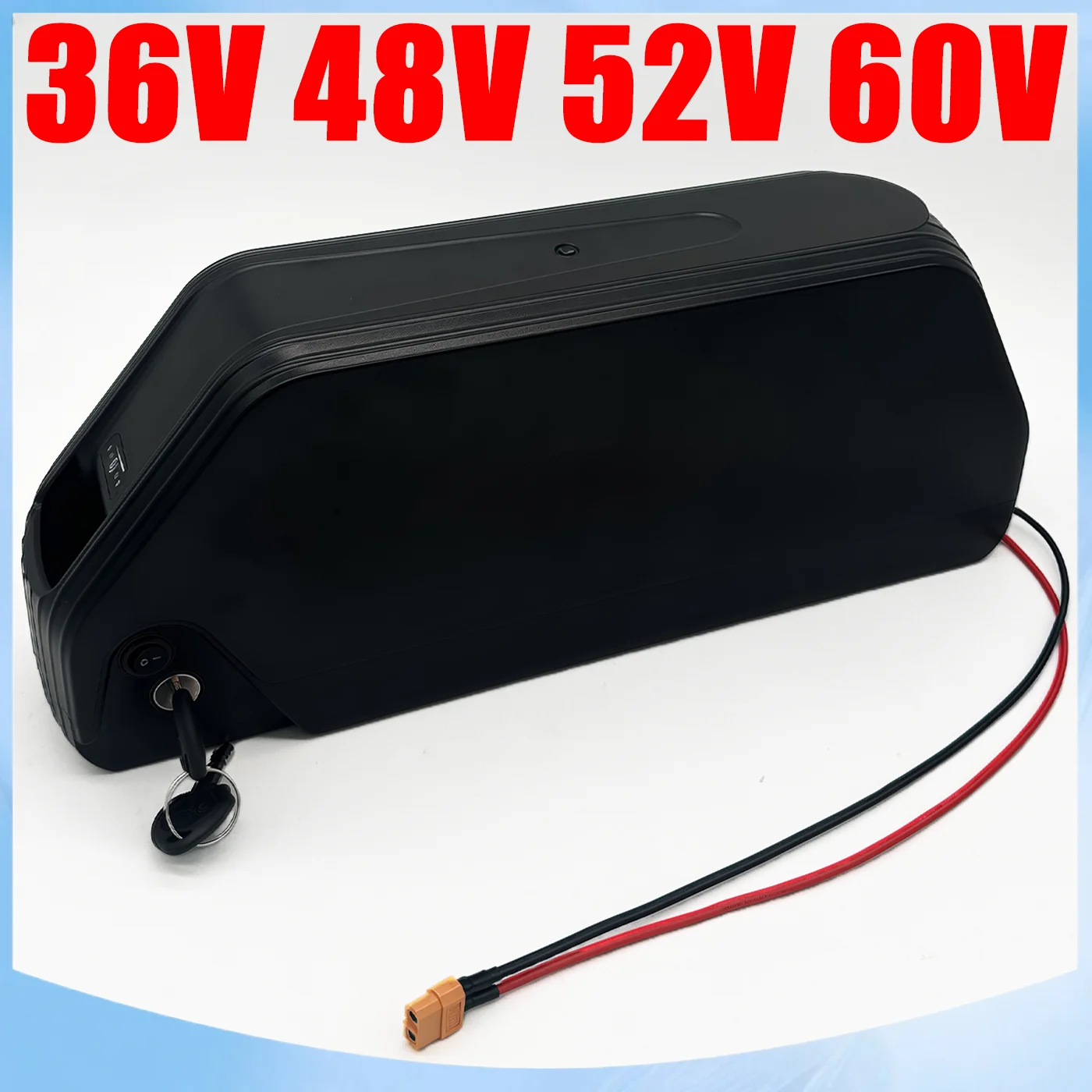 

New model 60V 52V 48V 36V Downtube Hailong Battery Pack For 350W/450W/750W/1200W/1500W/2000W motor Built BMS +Original Charger