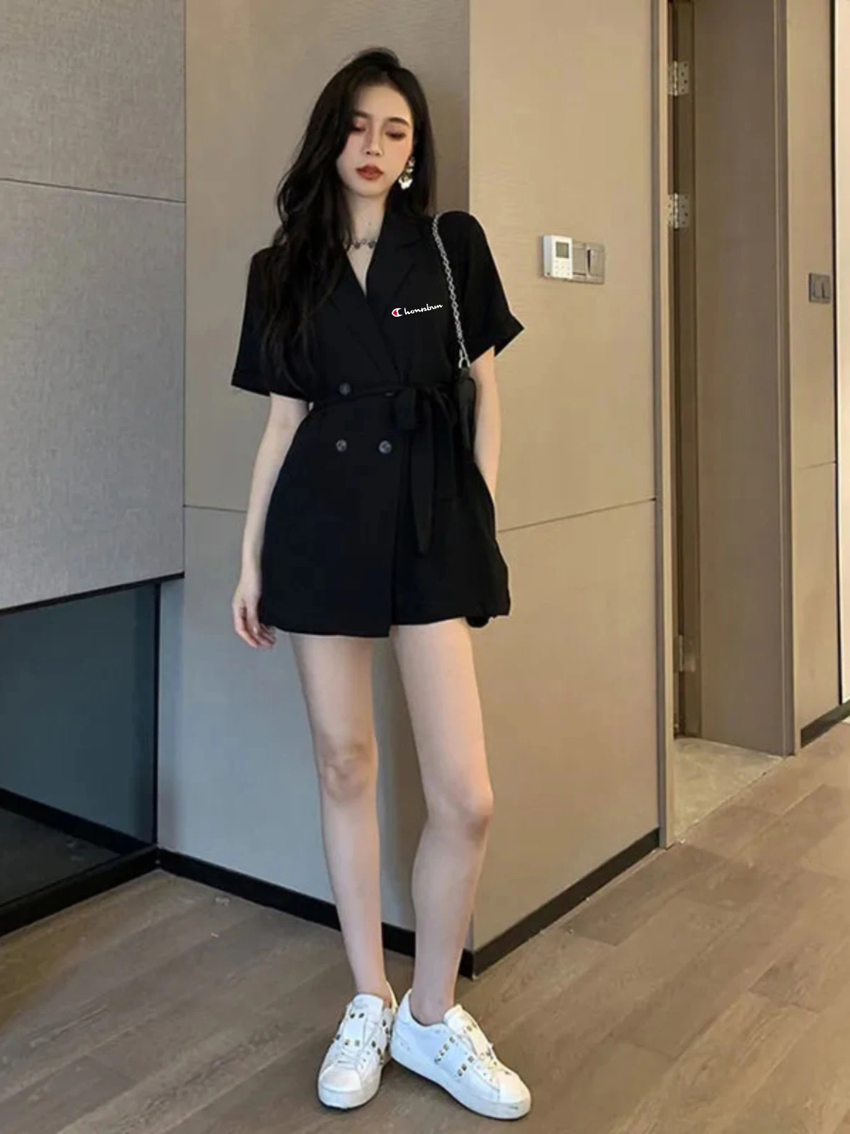 

Rainbow Bla Suit Dr Pants Summer Design Sensation ort High Waist Overalls Women's Faion Cotton Blend