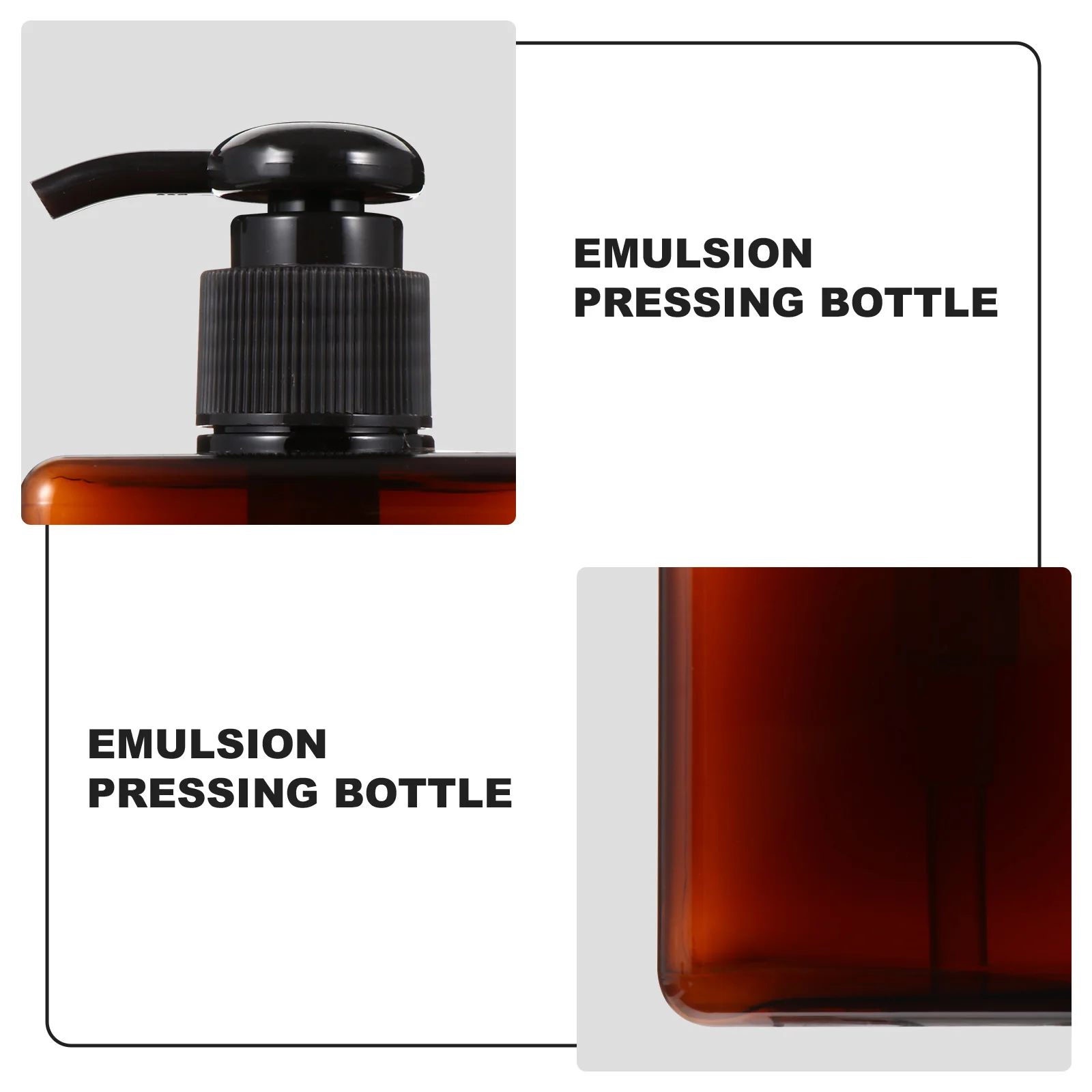 

4pcs Pump Bottles Travel Lotion Containers Refillable Shampoo Storage Toiletries Dispensers Durable Safe