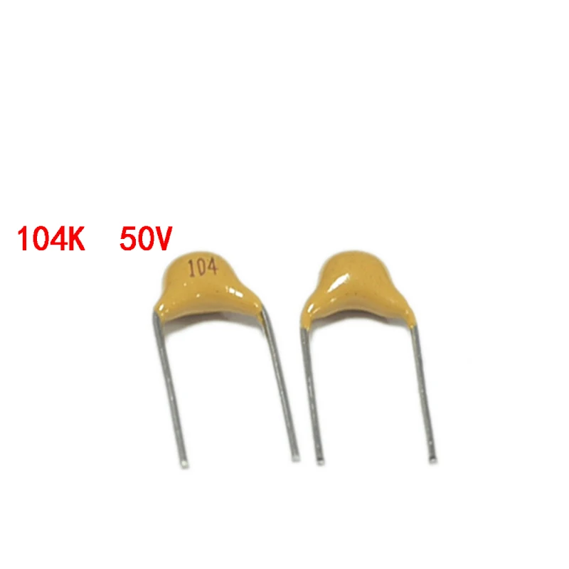 100PCS 104 104K 50V 0.1 UF 100 Monolithic Capacitor NF K Gear Accuracy is 10%