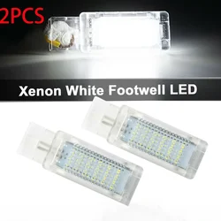 Pair 18 LED Courtesy Under Door Footwell Glove Box Light Lamp For VW Golf MK 5 6 7 Jetta Caddy Passat B6 B7 Eos Polo Skoda Seat