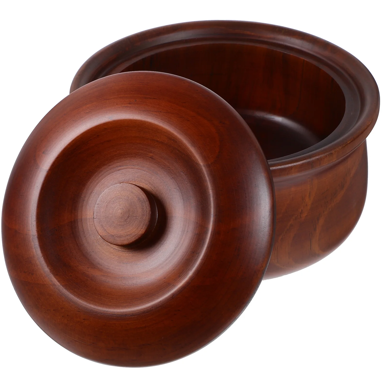 صندوق وجبات خفيفة وعاء خشبي 15-16x7.2 سنتيمتر مع غطاء للفواكه والحلويات والمكسرات المجففة تصميم بسيط أنيق تخزين المطبخ المنزلي #5