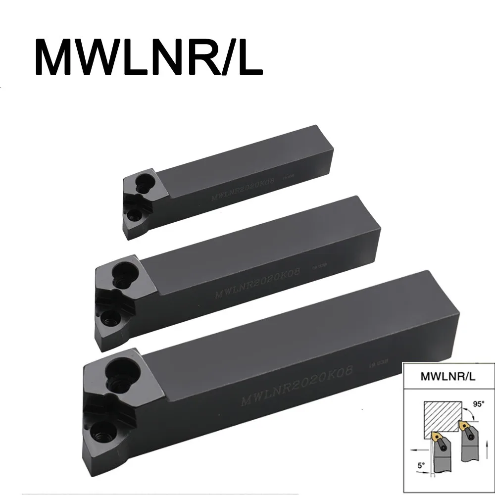 1Pcs MWLNR2020 MWLNR1616 MWLNR2525 MWLNR3232 Slotting External Turning Tool CNC Center Machining Lathe ToolHolder Cutting Bar