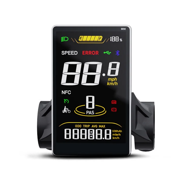 

B93B-цветной ЖК-дисплей для Ebike M58, 36 В, 48 В, 5 контактов, водонепроницаемый разъем, соединительная вилка для Bafang, аксессуары для электрических велосипедов