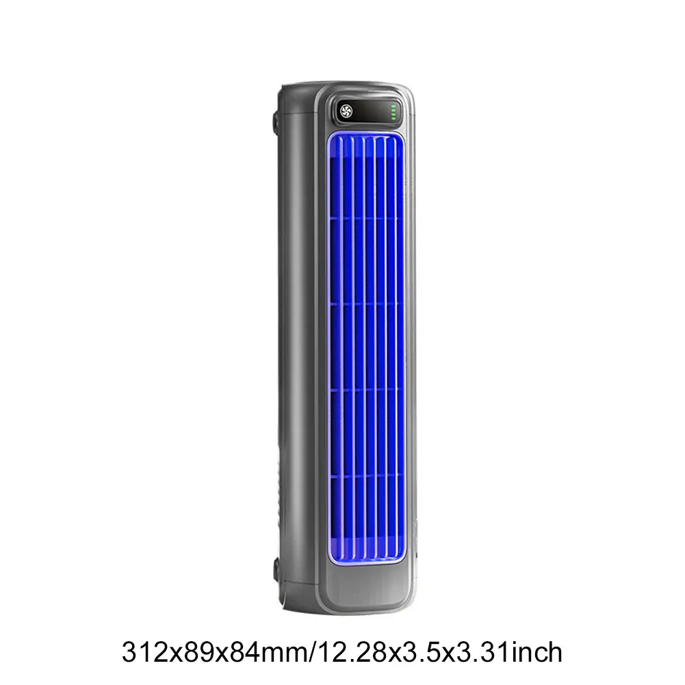 2000/1200mAh Portable Fan Electric Fan Air Conditioner Fan Quiet Wall Mount Desk Fan Tower Fan 3 Speed Rechargeable for Home image 6