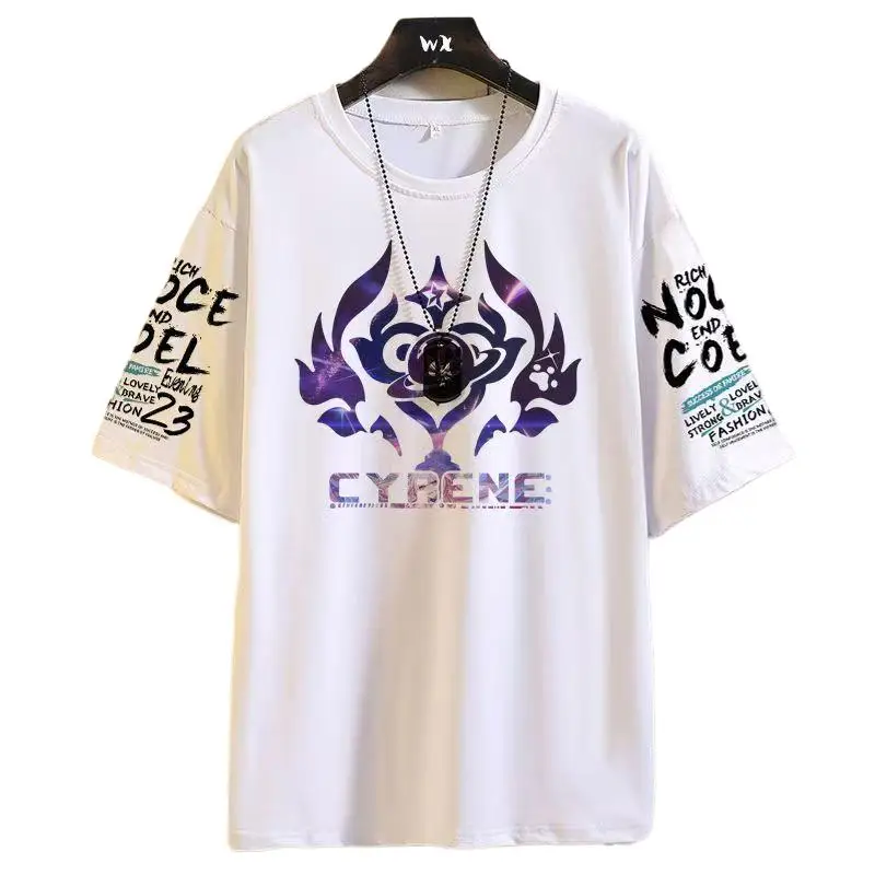 Camiseta do Jogo Honkai: Star Rail Phainon Cerydra Hysilens para Mulheres e Homens, Camiseta de Verão de Manga Curta, Fantasias do Jogo