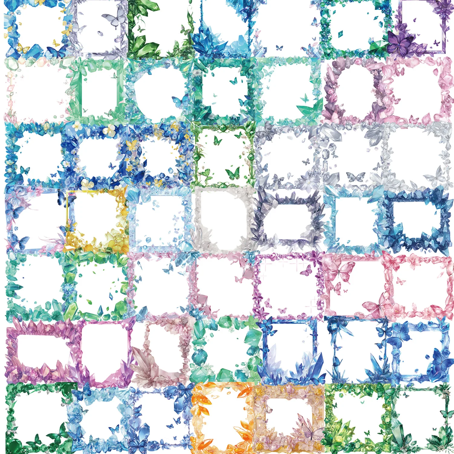 

10/55PCS Retro Floral Stickers Cartoon Doodle Decorative Water Cup Laptop Suitcase Phone Case Desk Notebook Waterproof Decal