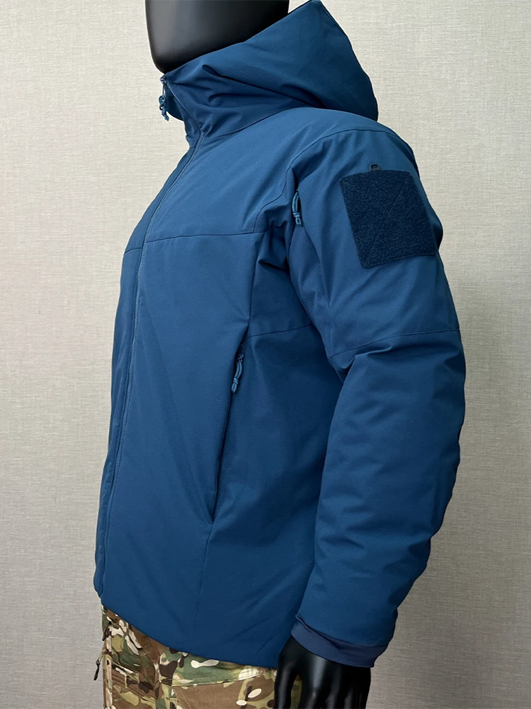 Veste à capuche zippée pour homme avec plusieurs poches, manteau de ski d'extérieur, parka coupe-vent, imperméable, document solide, hiver