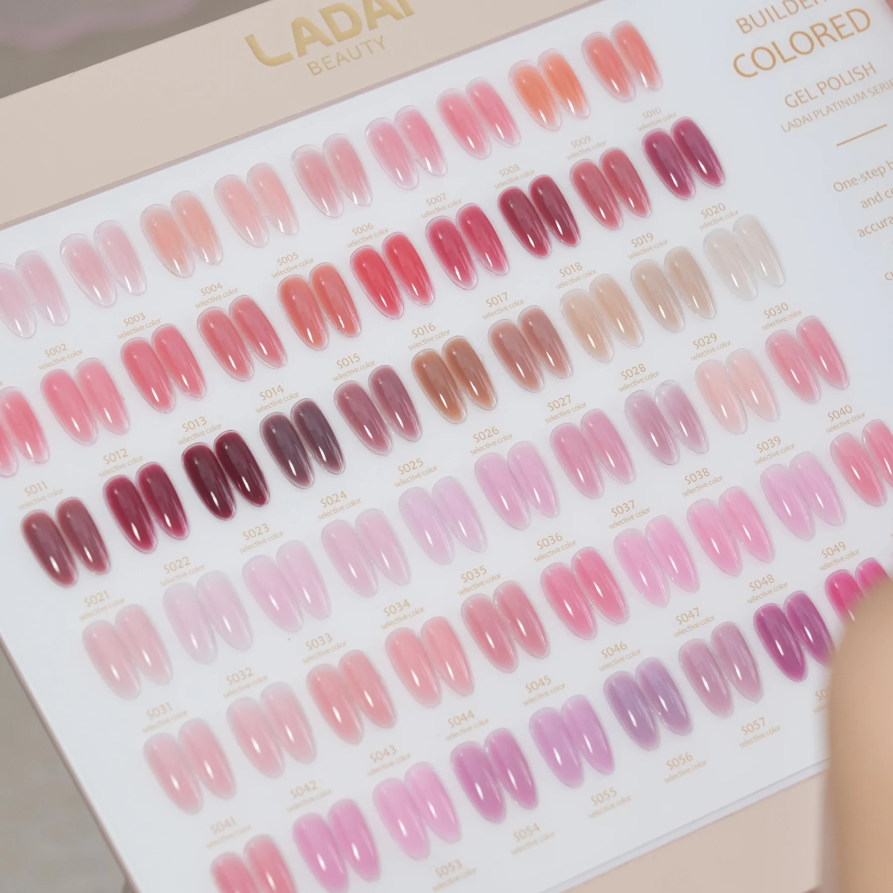 60colors Nude Builder Gel Rubber Base Gel Sheer Natural Nail Extension Wholesale Non-Toxic Uv Gel Set