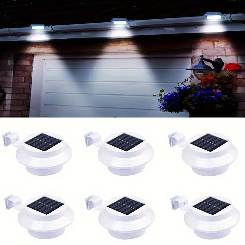 

Solar Lights Outdoor, Wall Lights, Porch Lights, Gutter Lights, Fence Lights, Garden Lights, Path Lights, Waterproof, Auto On/Of