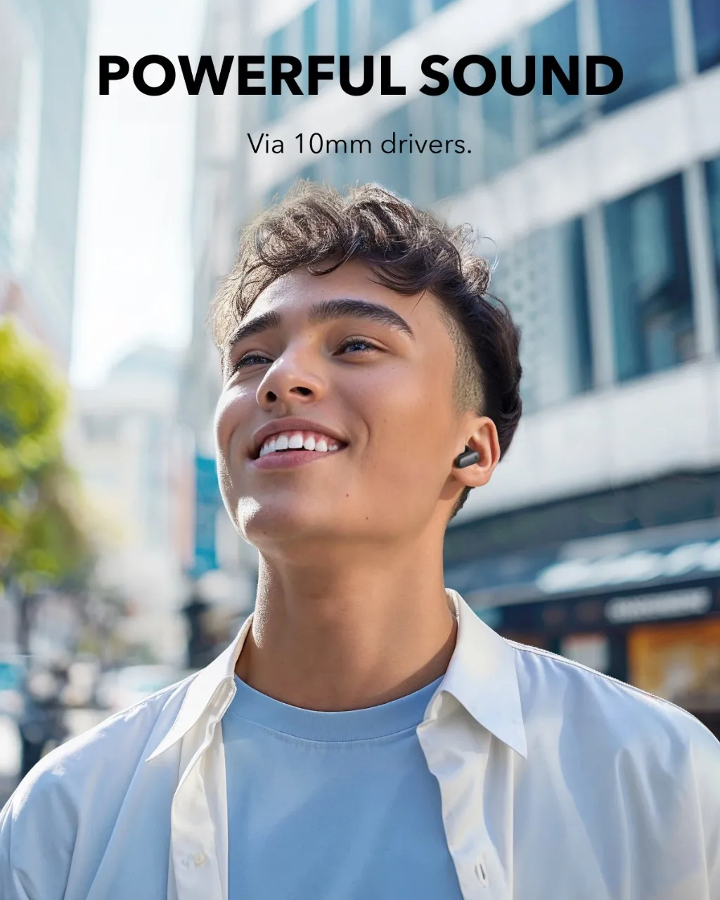 سماعات أذن Soundcore P30i NC من Anker بخاصية إلغاء الضوضاء، إلغاء الضوضاء الذكي، جهير قوي، وقت تشغيل 45 ساعة