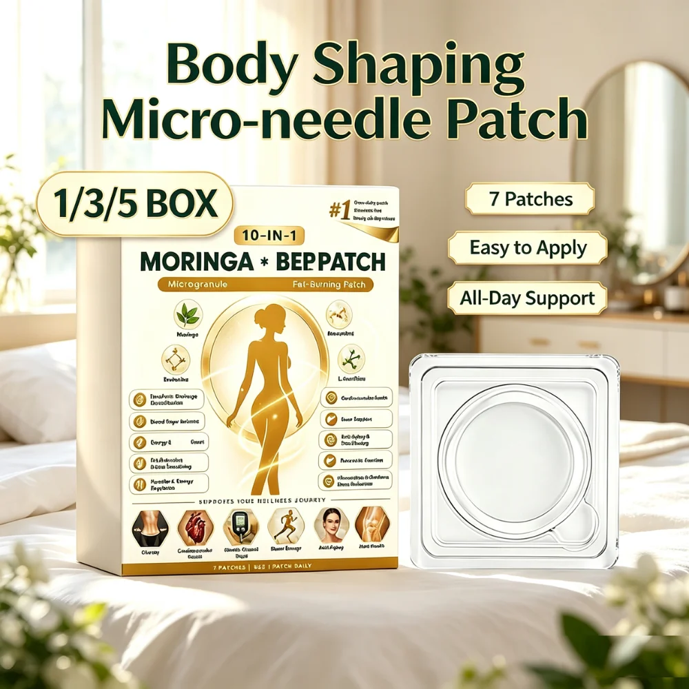 7Pcs Moringa Berberine Body Patches Advanced Microneedle Sheet Comfortable Thin Fit for Daily Wellness Routine and Travel