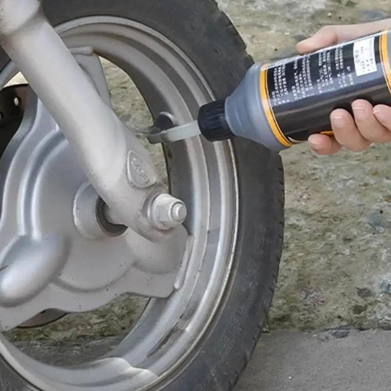 Tire Leak Sealant 380ml Instant Portable Tire Sealer For Sealing Tire Repairing Supplies With Valve Core Tensioner