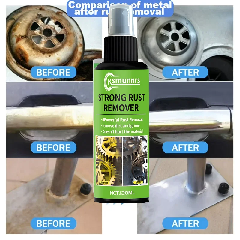 

Rongnian Universal Rust Remover Revitalizing Spray for Car Wheels & Metal Surfaces, Strong Decontamination, Smooth & Reliable