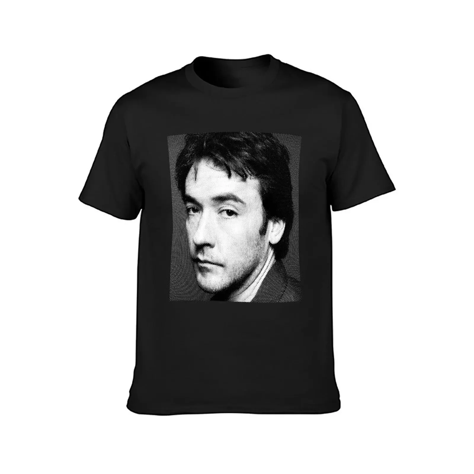 John Cusack Black & White Portrait T-Shirt anime tshirt cotton man t-shirts anime shirts men