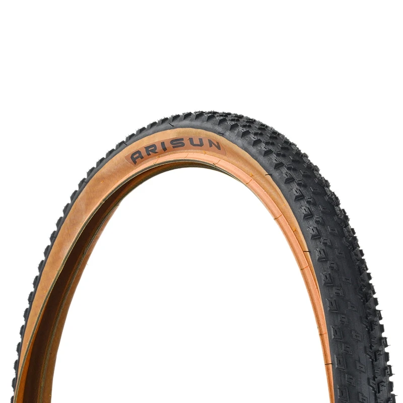 MTB Bicycle Tire Ultralight Anti-Slip Steel Wired Tyre Brown Side 23-50 PSI Cycling Bike Parts