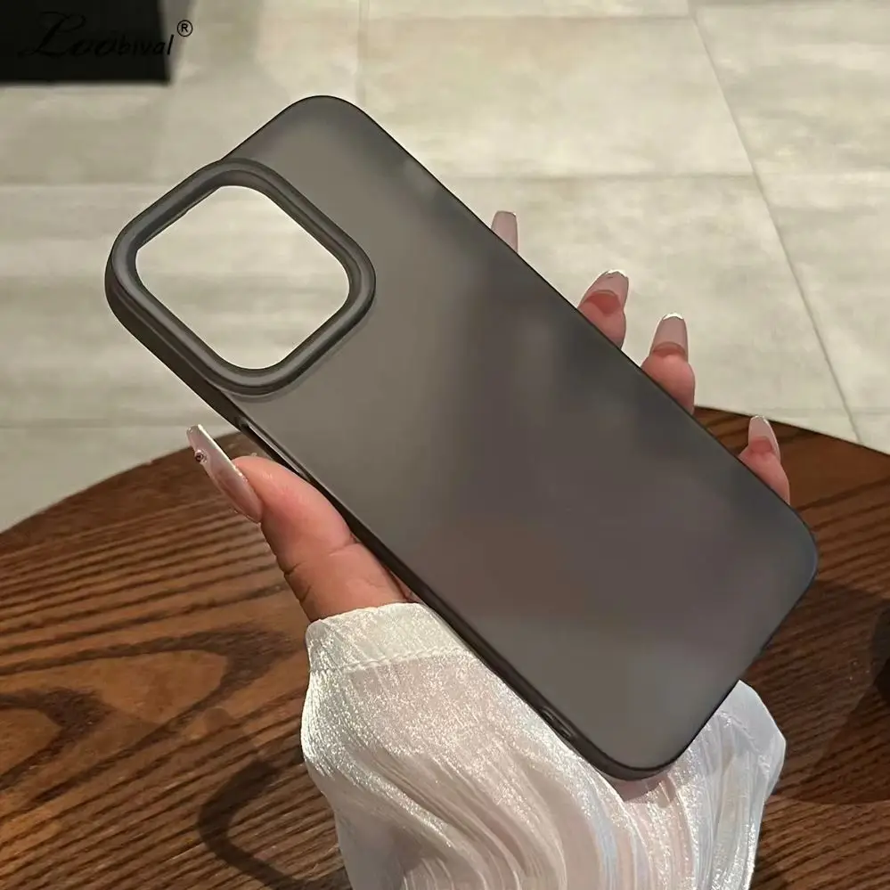 Ultra Dünne Matte Candy-Farben Hülle für iPhone 16 15 14 17 Pro Max Air Plus 13 12 11 Xr Frosted Skin Feel Transparente Weiche Abdeckung