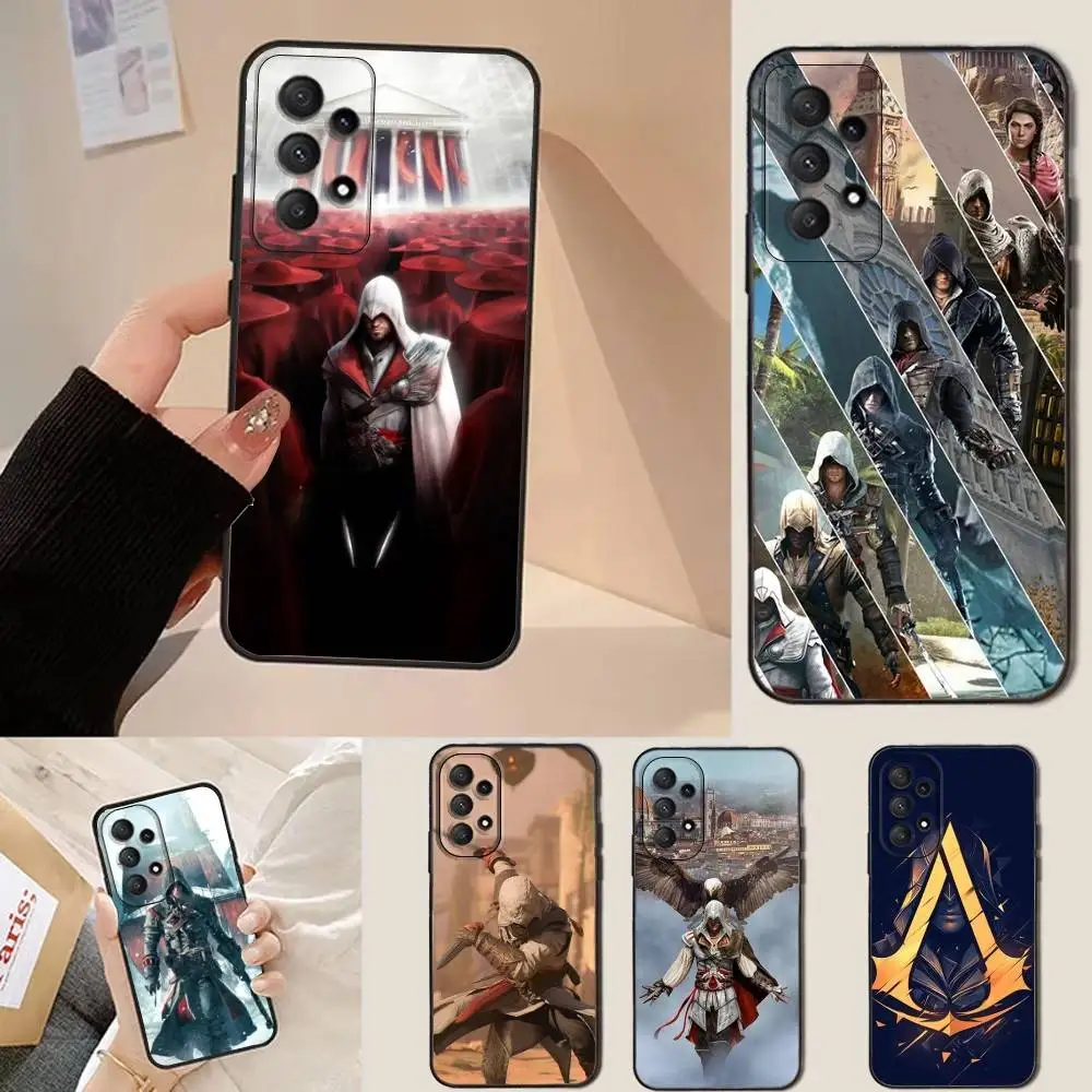 

Game A-Assassins-es CreedS Phone Case For Samsung Galaxy A73,31,32,72,22,53,52,71,41,5G,Note,J7,8,9 Soft Black Cover