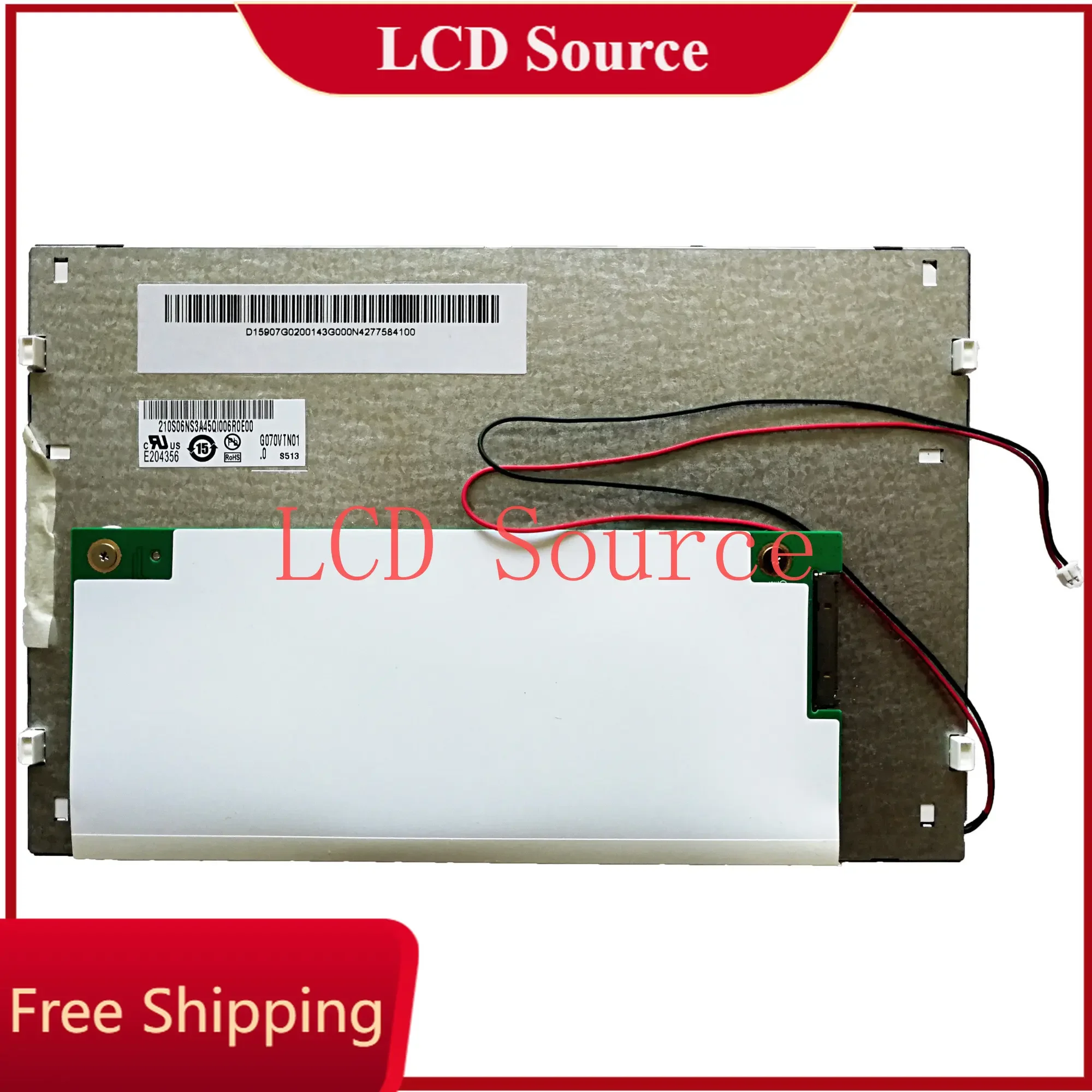 G070VTN01.0 G070VTN01 7 inch 800*480 for Industrial Application Display LCD Screen